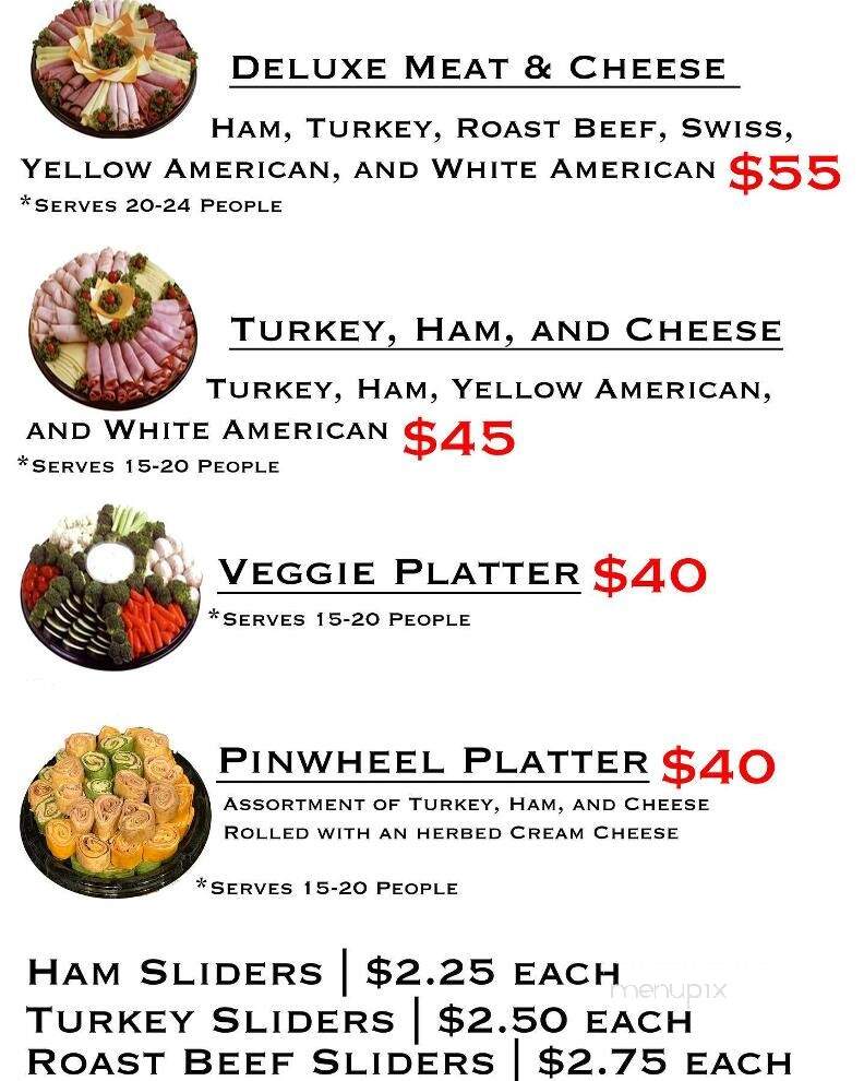 Main Street Deli - West Jefferson, OH menu_pic