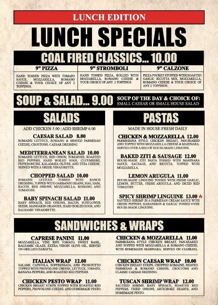 Capone's Pizza & Restaurant - Cape Coral, FL menu_pic