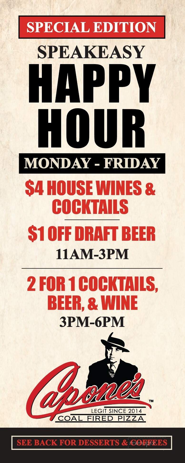 Capone's Pizza & Restaurant - Cape Coral, FL menu_pic