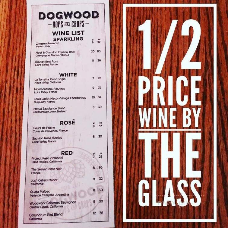 Dogwood Hops and Crops - Winston-Salem, NC menu_pic