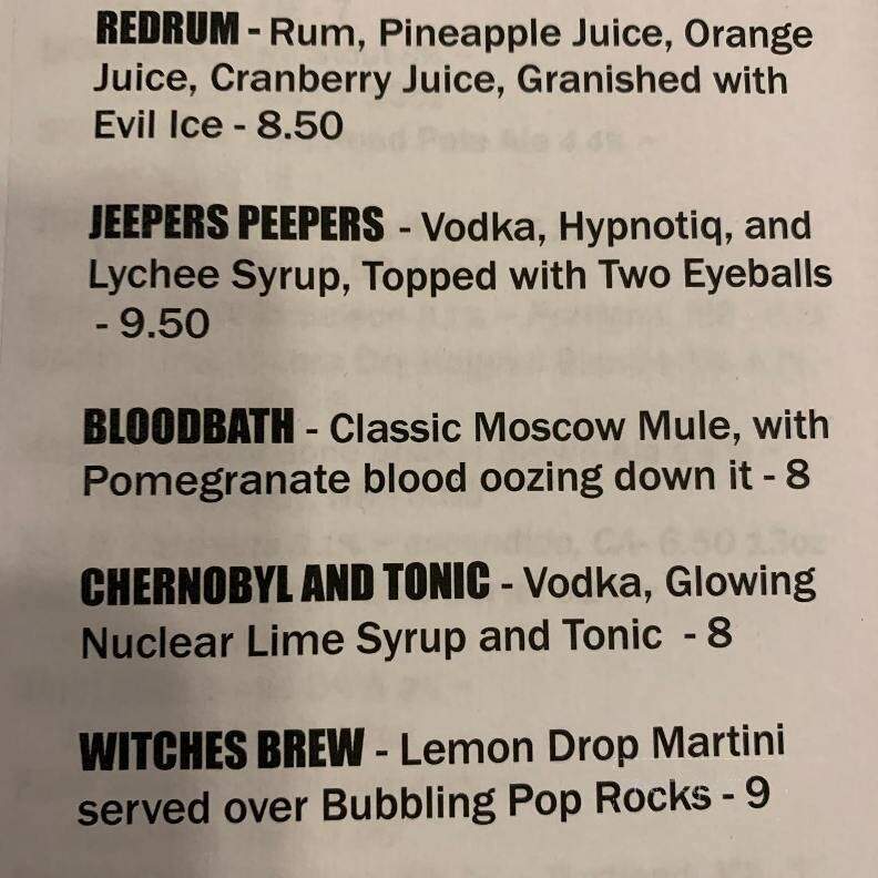 Garden Street Bowl - Kennebunk, ME menu_pic