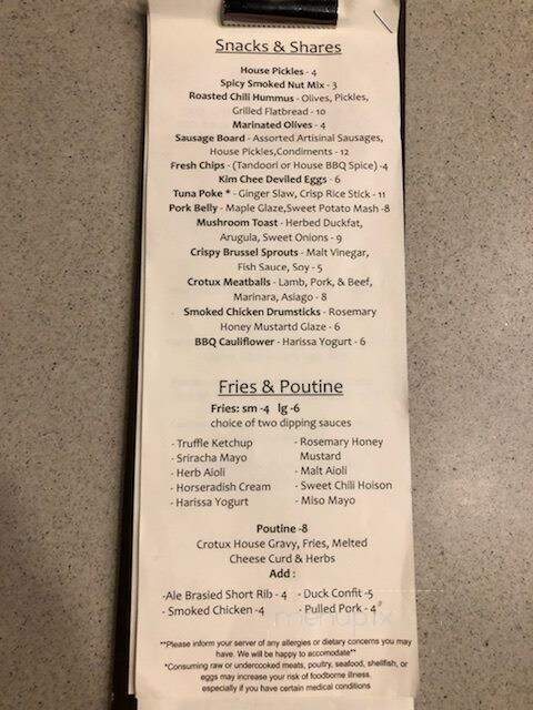Garden Street Bowl - Kennebunk, ME menu_pic