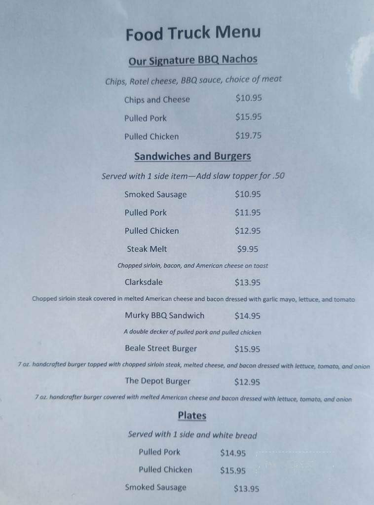 Murky Waters Blues & BBQ - Hattiesburg, MS menu_pic