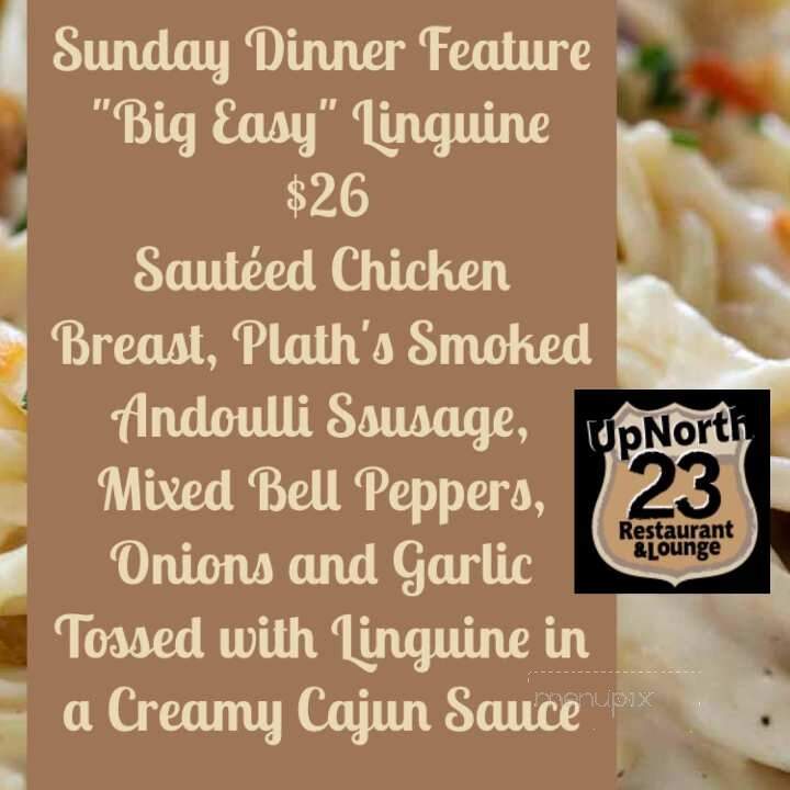 Up North 23 Restaurant & Lounge - Rogers City, MI menu_pic
