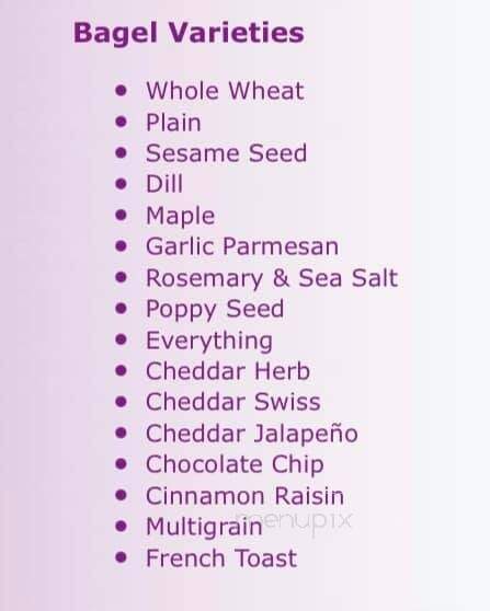 The Bagel Factory - Sarnia, ON menu_pic