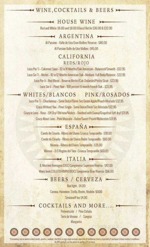Polynesio Lake Restaurant - Hialeah Gardens, FL menu_pic