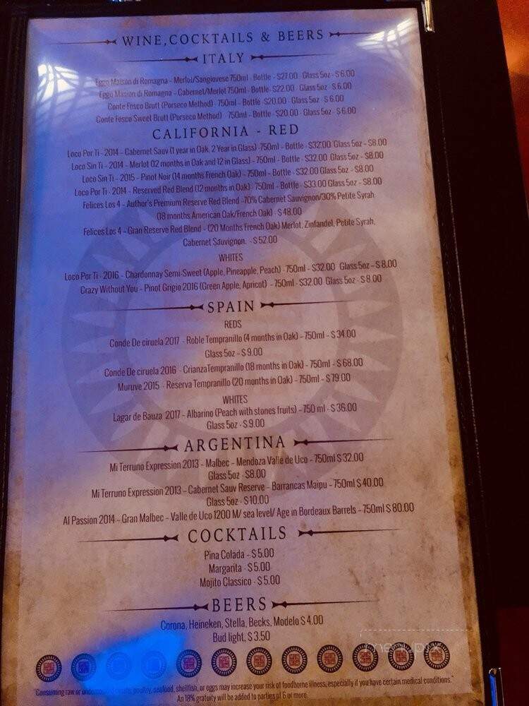 Polynesio Lake Restaurant - Hialeah Gardens, FL menu_pic