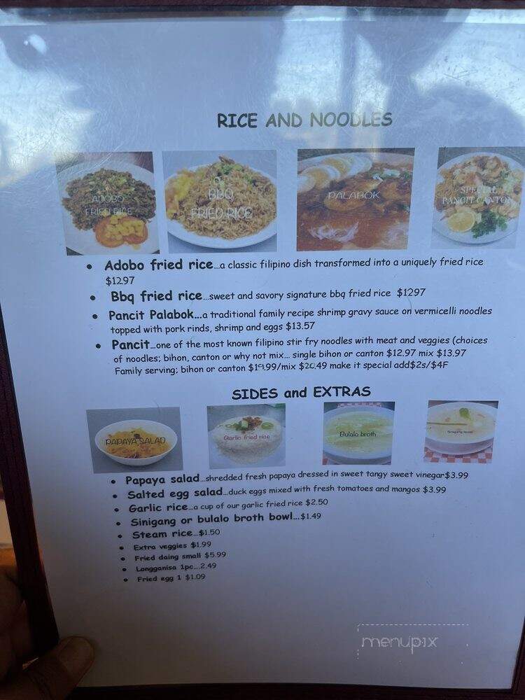 Mekenie Pampangga's Special - Renton, WA menu_pic
