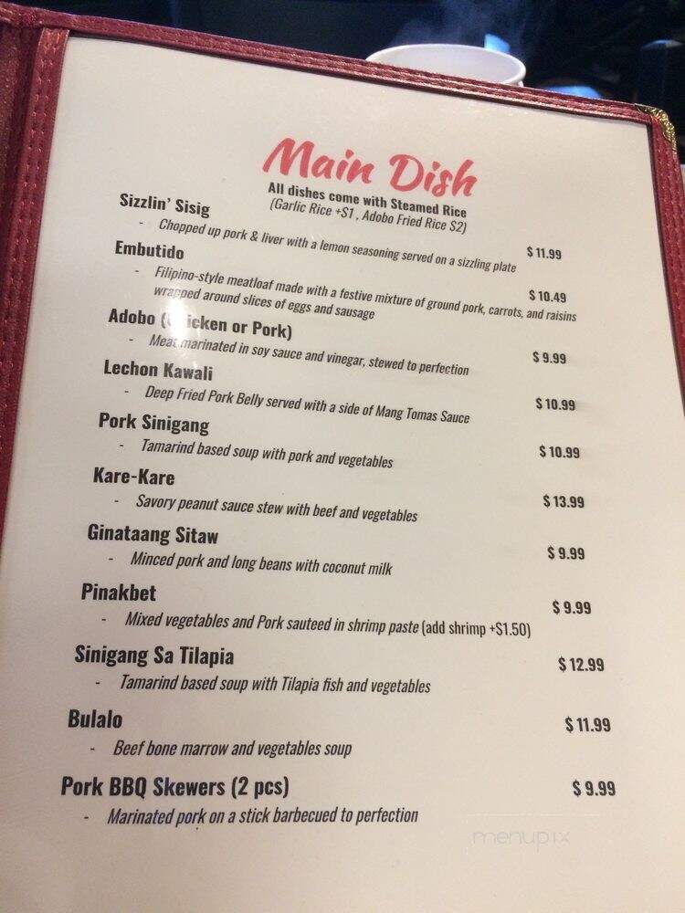 Mekenie Pampangga's Special - Renton, WA menu_pic