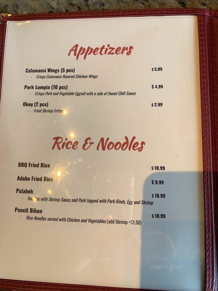 Mekenie Pampangga's Special - Renton, WA menu_pic