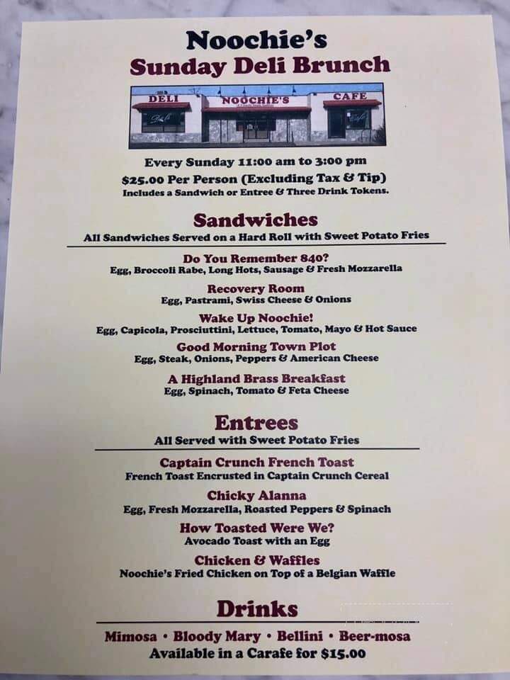 Noochie's Deli & Cafe - Waterbury, CT menu_pic