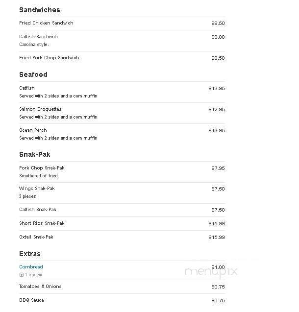 Angie's Soul Cafe - Warrensville Heights, OH menu_pic