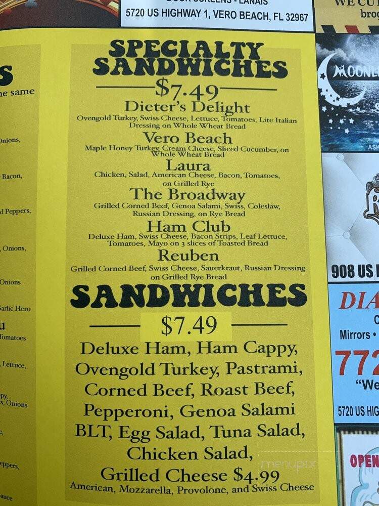 Moe's Deli - Sebastian, FL menu_pic