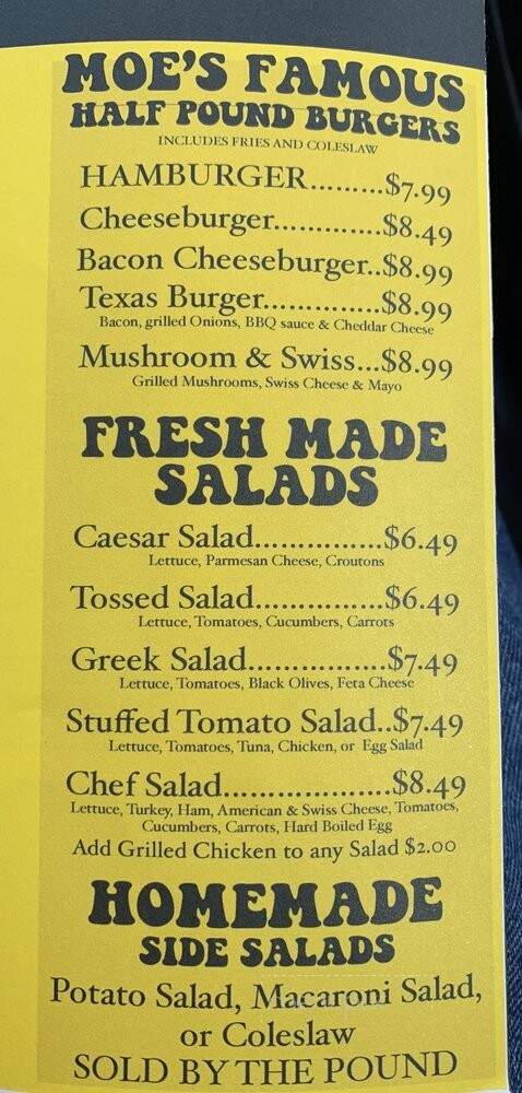 Moe's Deli - Sebastian, FL menu_pic