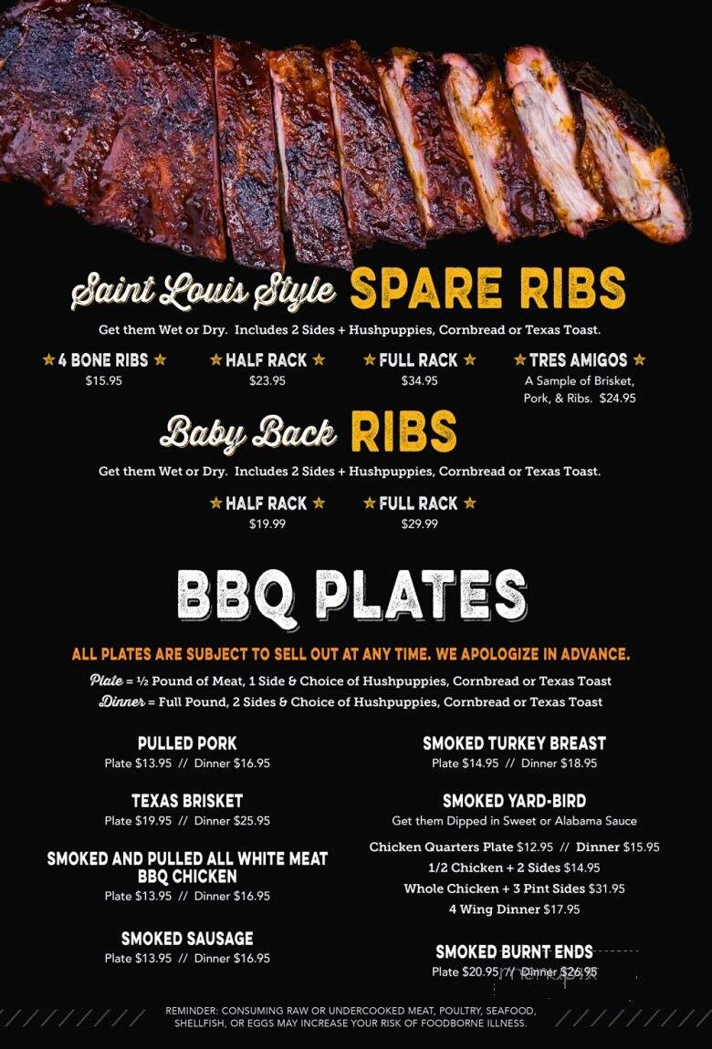 The Smoke Pit - Gastonia, NC menu_pic