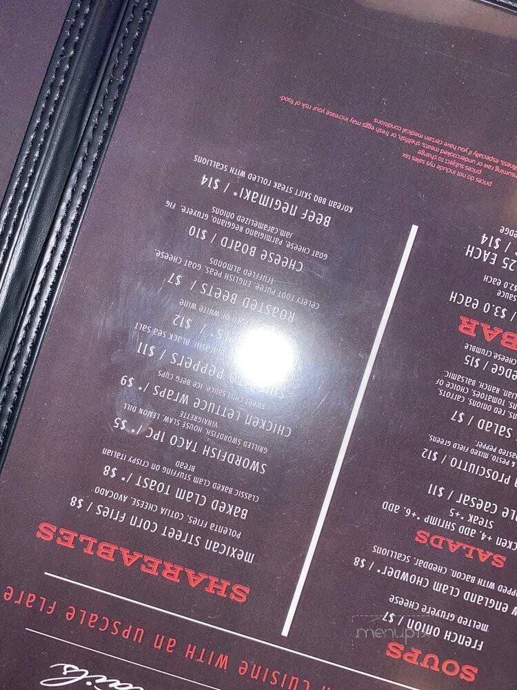 Culture Fine Food and Cocktails - Babylon, NY menu_pic
