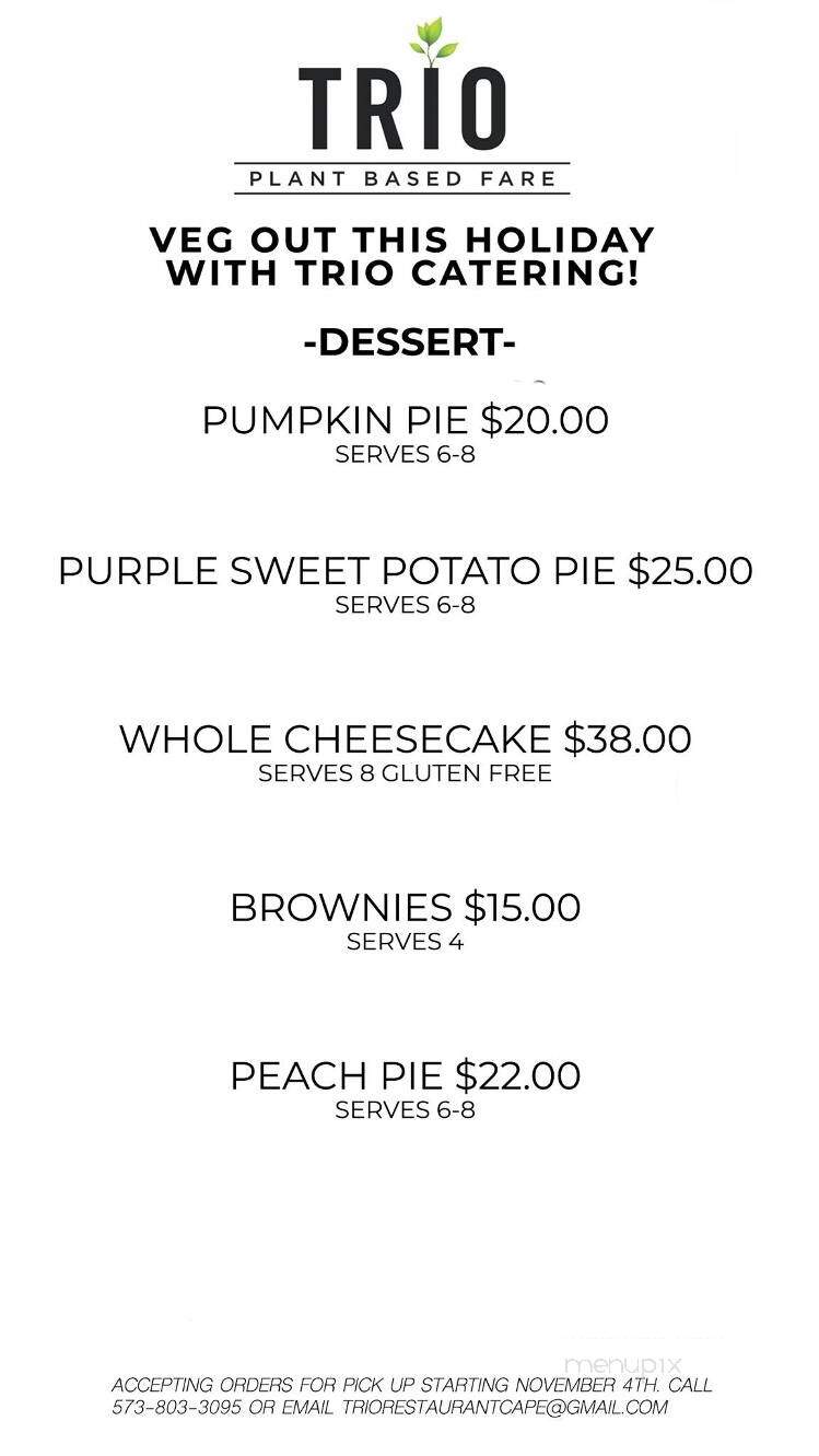 Trio Restaurant - Cape Girardeau, MO menu_pic
