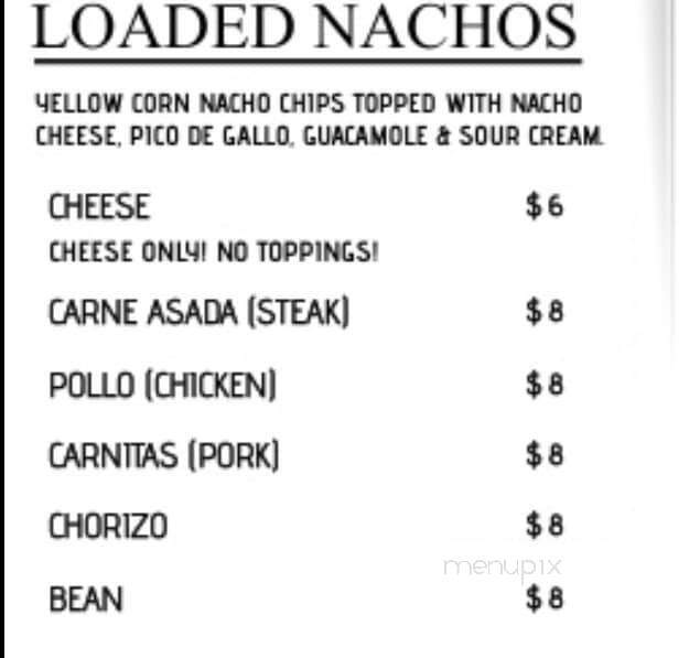 Arizona Tacos - Rome, NY menu_pic
