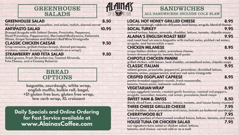 Alaina's Coffee + Kitchen - Richmond, RI