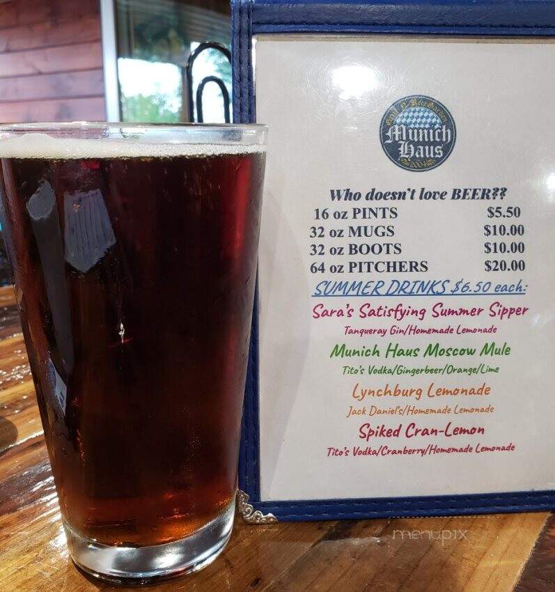 Munich Haus Grill-N-Beergarden - Pinetop-Lakeside, AZ menu_pic