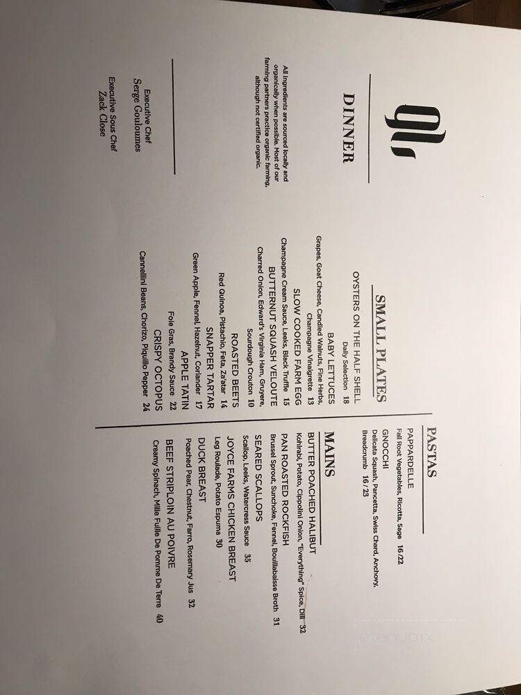 Glass Light Restaurant - Norfolk, VA menu_pic
