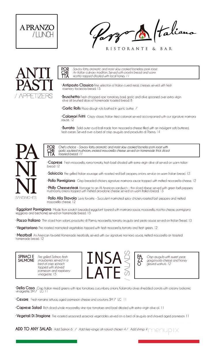 Pazzo Italiano - Santa Rosa Beach, FL menu_pic