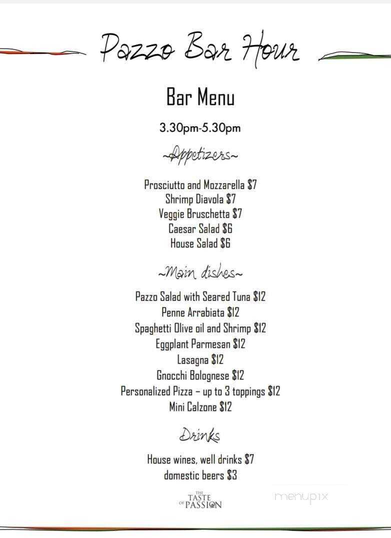Pazzo Italiano - Santa Rosa Beach, FL menu_pic
