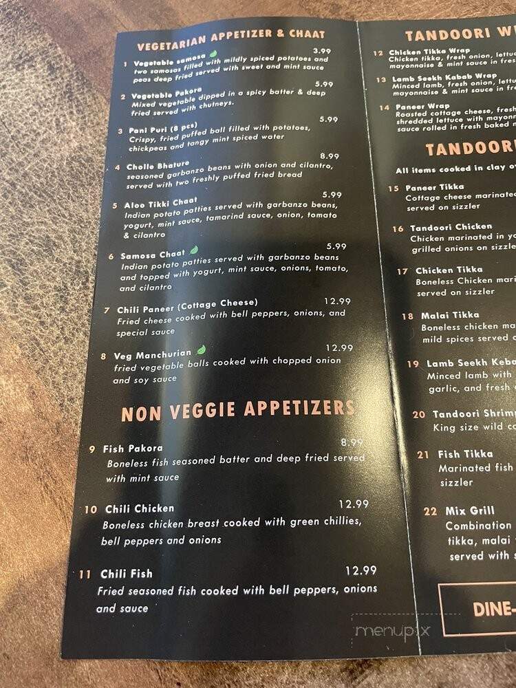 Tandoori Flame - Roseville, CA menu_pic