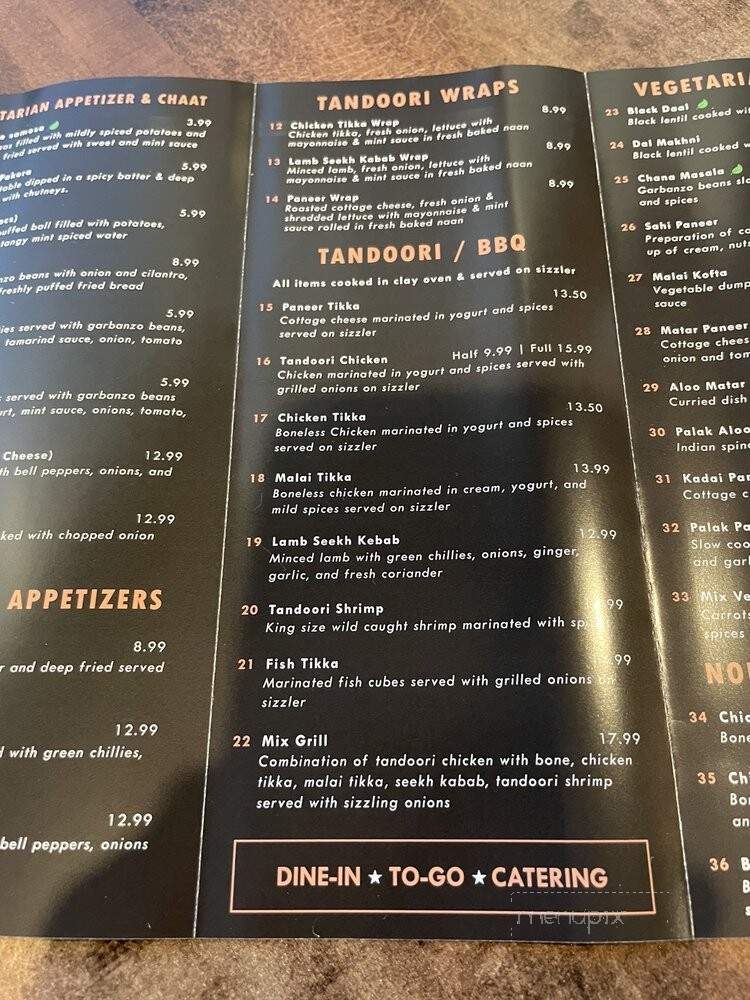 Tandoori Flame - Roseville, CA menu_pic