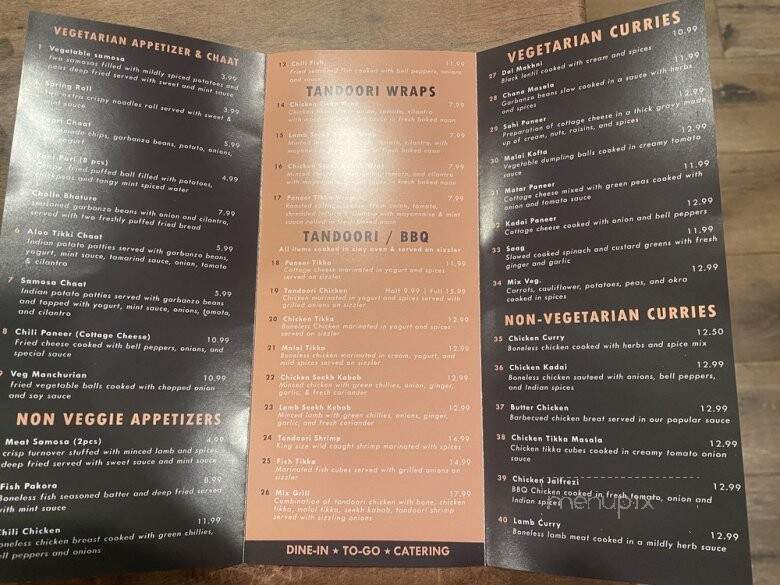 Tandoori Flame - Roseville, CA menu_pic