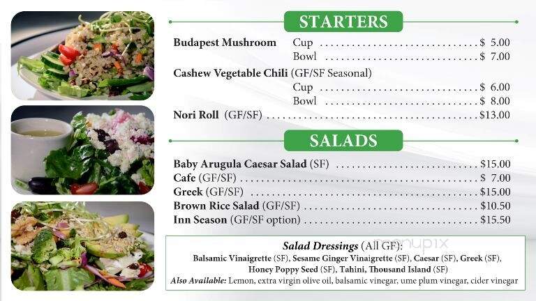 Inn Season Kitchen - Royal Oak, MI menu_pic