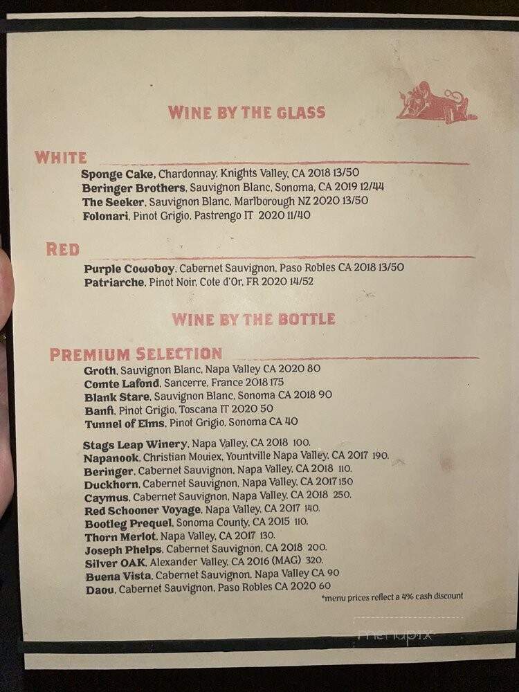 The Lazy Cow - Bayside, NY menu_pic