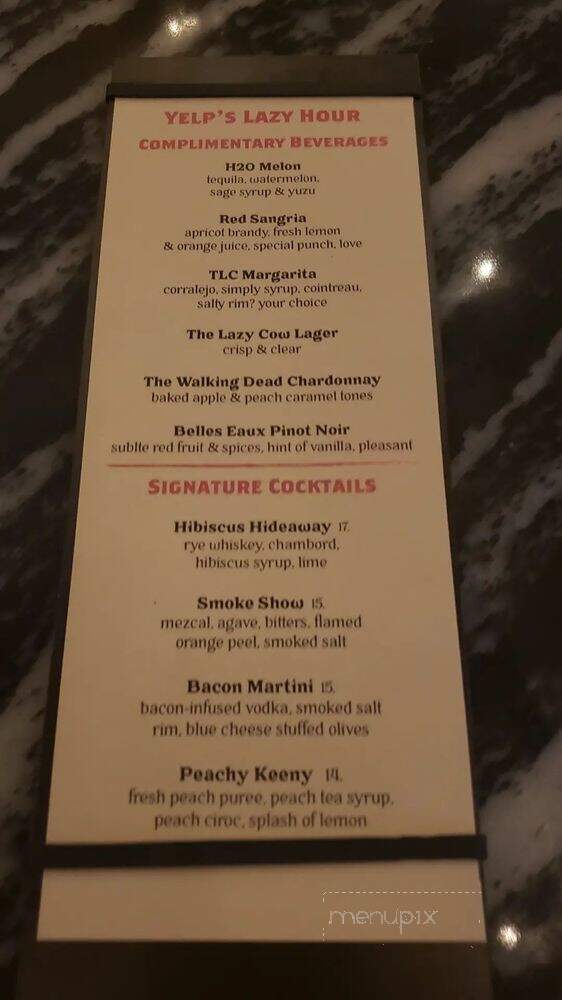 The Lazy Cow - Bayside, NY menu_pic