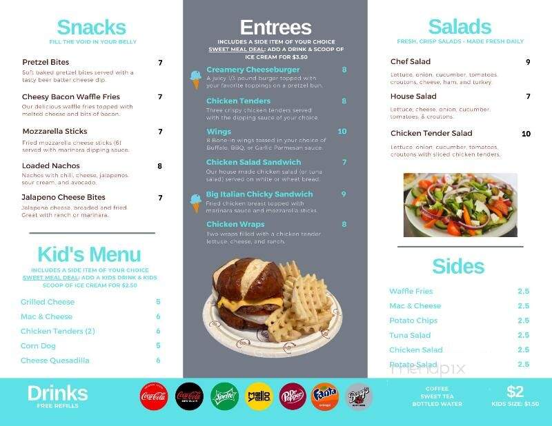 Twin Lakes Ice Creamery & Inn - Leitchfield, KY menu_pic