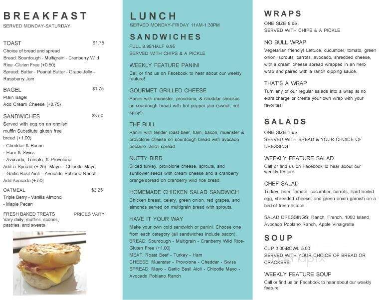 Wildflowers Coffee Boutique - Luverne, MN menu_pic