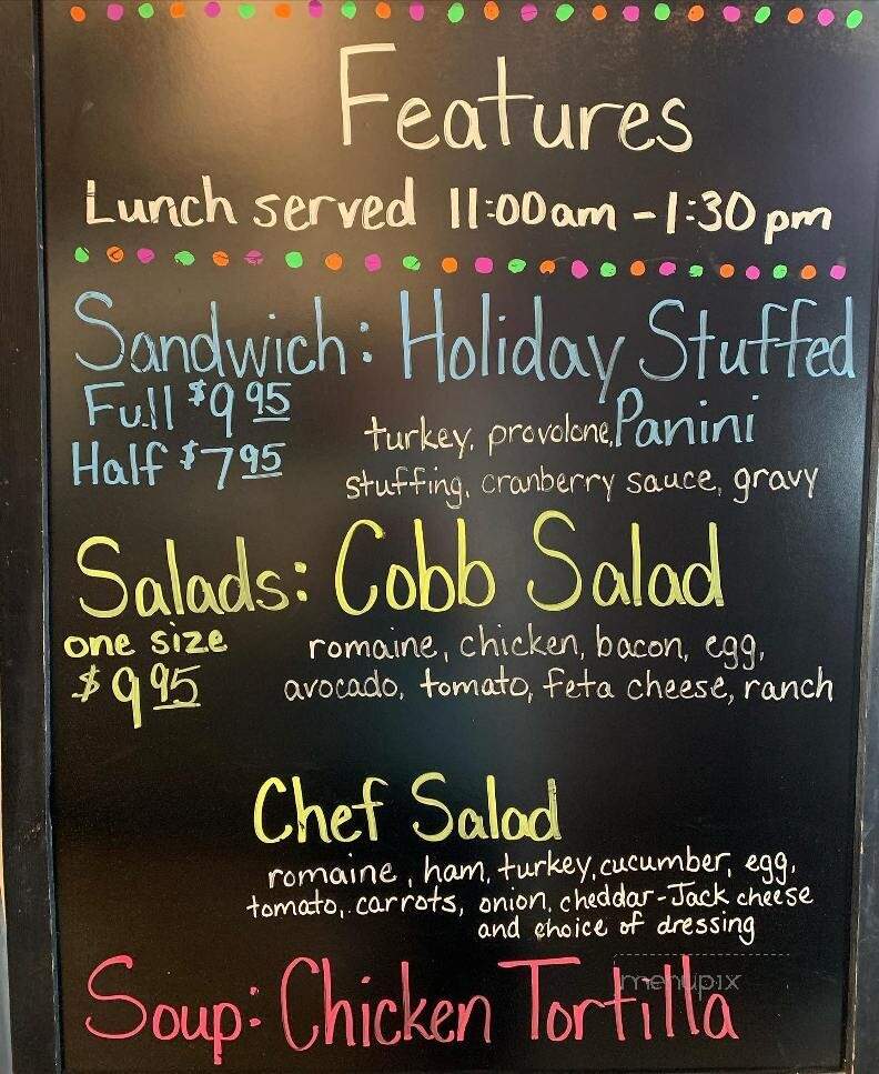 Wildflowers Coffee Boutique - Luverne, MN menu_pic