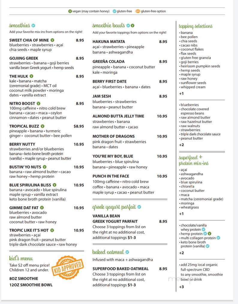 Good Life Organic Kitchen - Exton, PA menu_pic