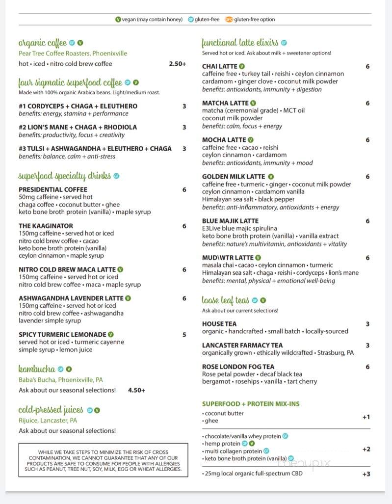 Good Life Organic Kitchen - Exton, PA menu_pic