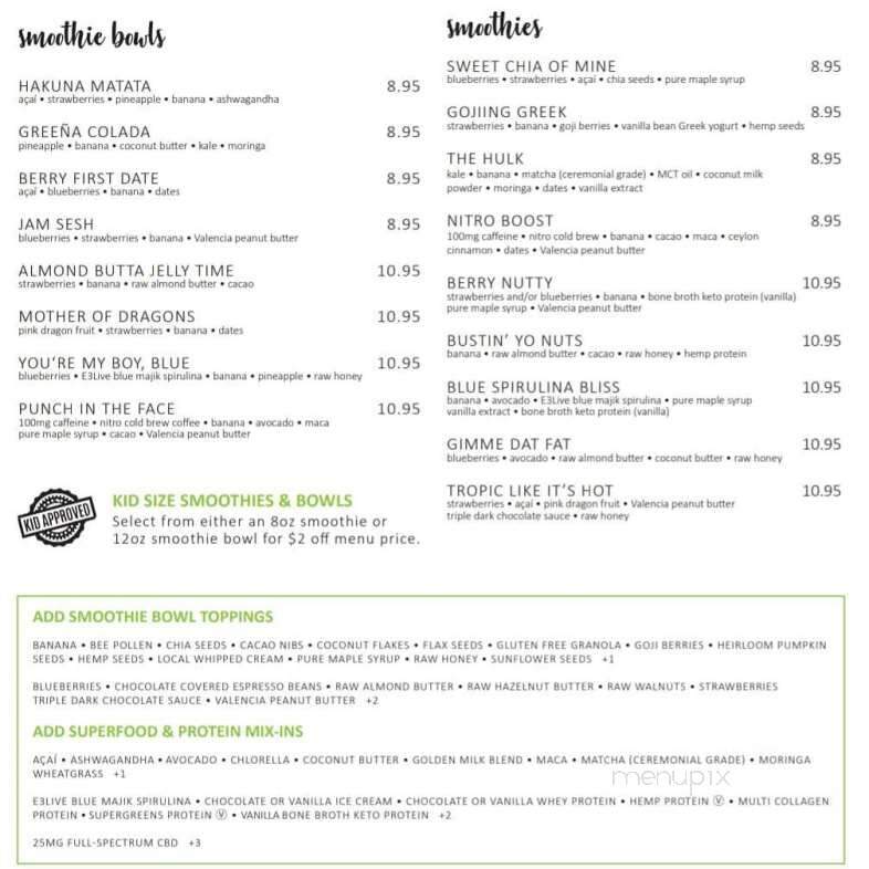 Good Life Organic Kitchen - Exton, PA menu_pic