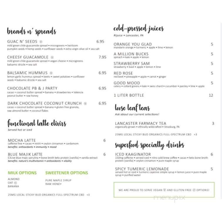 Good Life Organic Kitchen - Exton, PA menu_pic