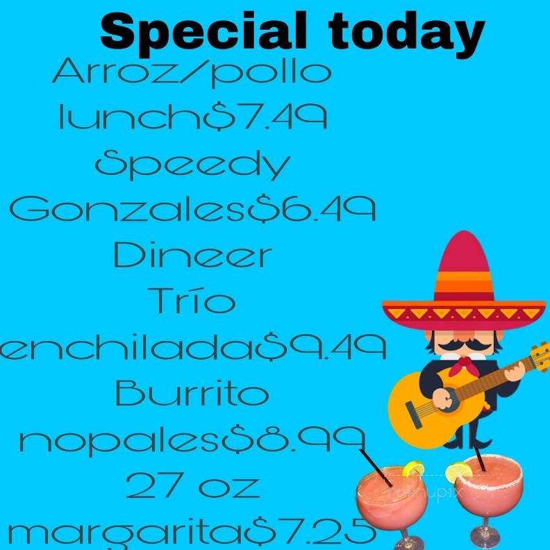 El Mariachi Mexican Grill - Albion, IN menu_pic