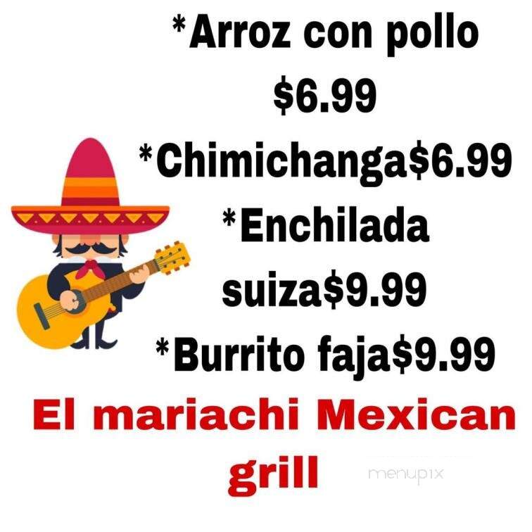 El Mariachi Mexican Grill - Albion, IN menu_pic