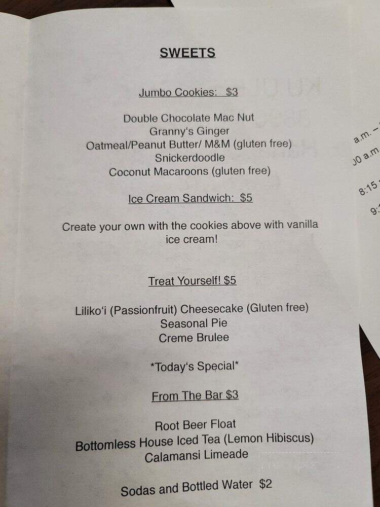 Ku'ulei's Gourmet - Hanapepe, HI menu_pic