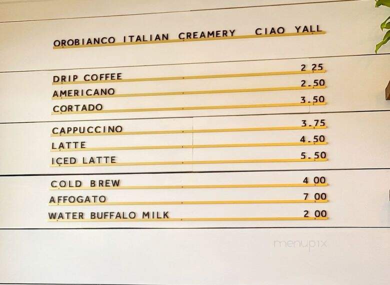 OroBianco Italian Creamery - Blanco, TX