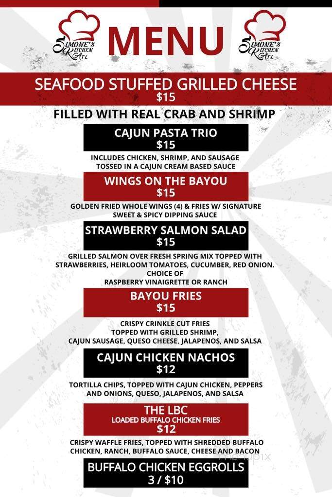 Simone's Kitchen ATL - Birmingham, AL menu_pic