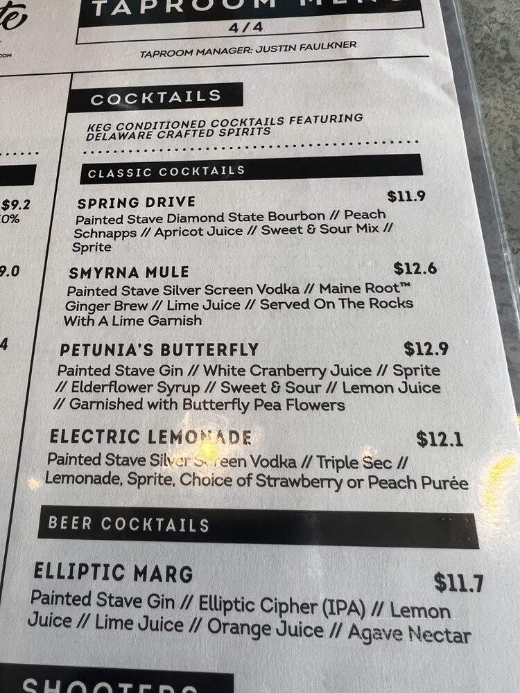 First State Brewing Company - Middletown, DE menu_pic