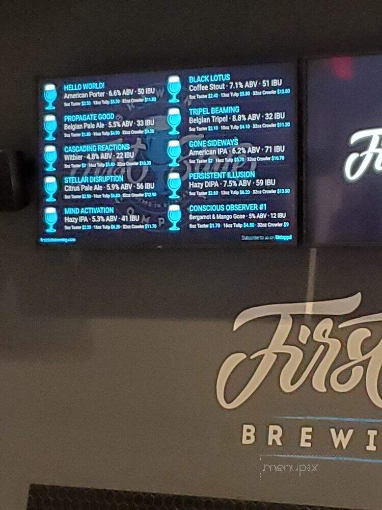 First State Brewing Company - Middletown, DE menu_pic