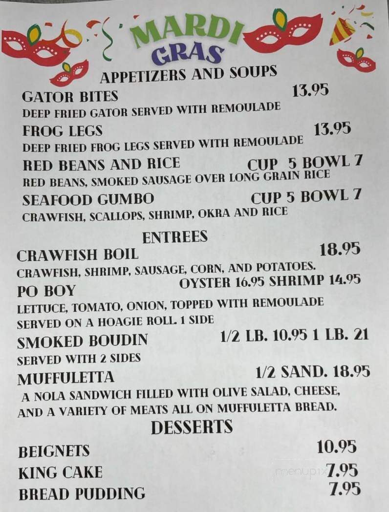 Local Eatery and Grill - Sevierville, TN menu_pic