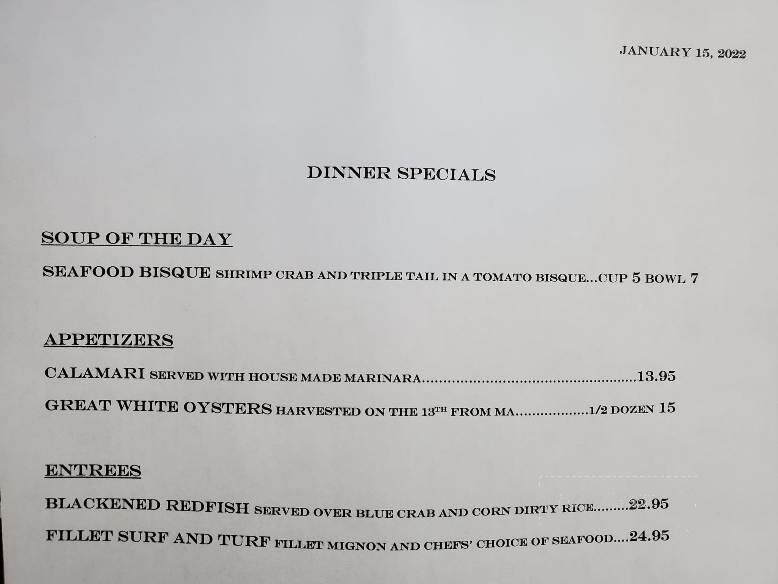 Local Eatery and Grill - Sevierville, TN menu_pic