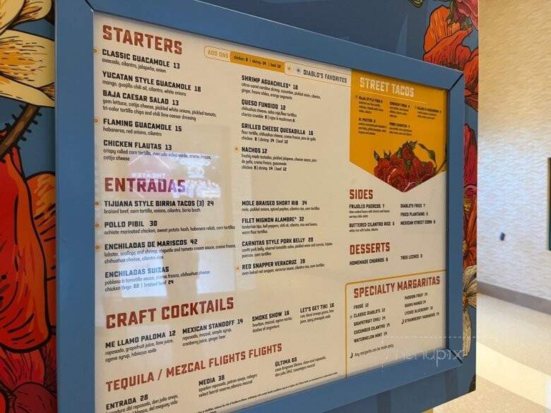 Diablo's Cantina - Oxon Hill, MD menu_pic